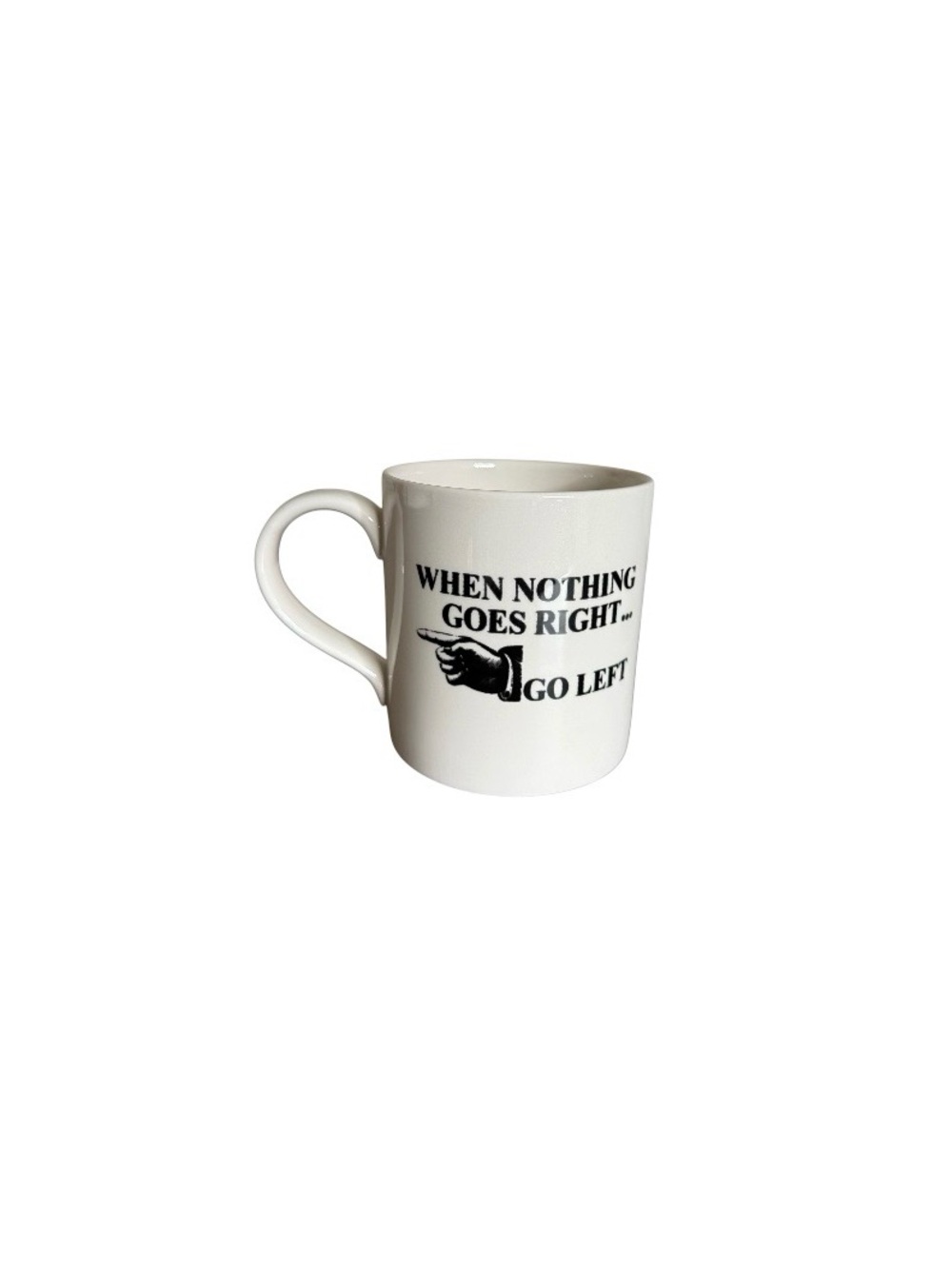 Vintage “Go Left” Ceramic Mug